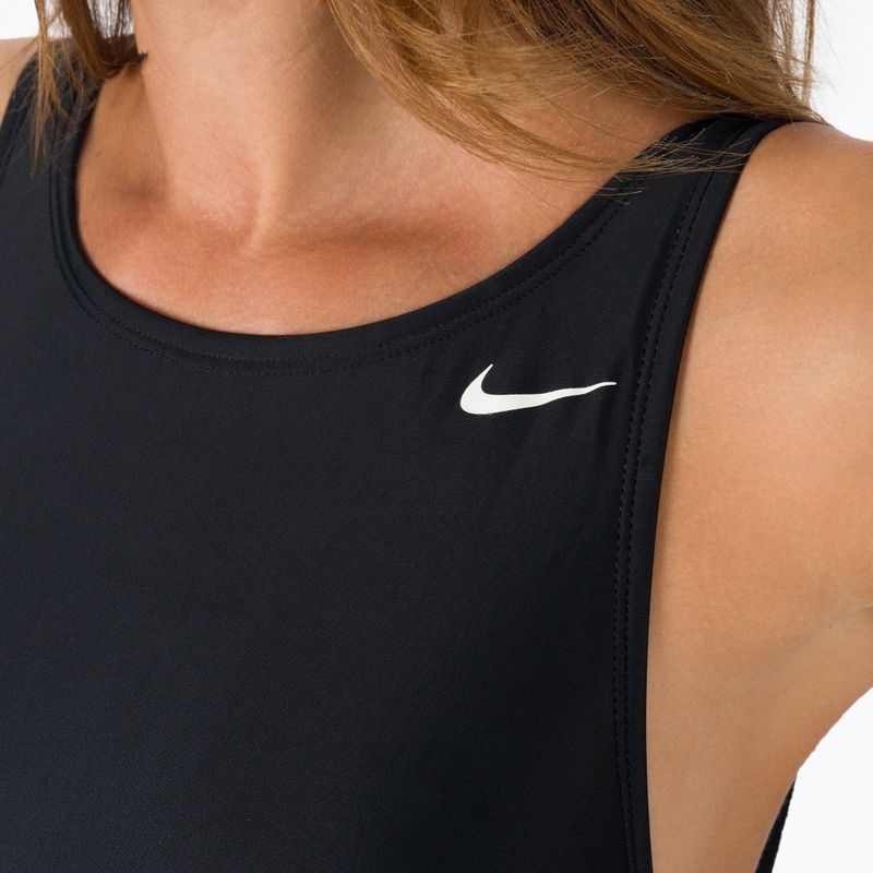 Купальник суцільний жіночий Nike Hydralock Sculpt U-Back чорний NESSC200-001 7