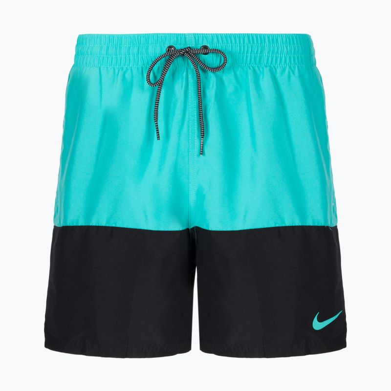 Шорти для плавання чоловічі Nike Split 5" Volley блакитно-чорні NESSB451-339