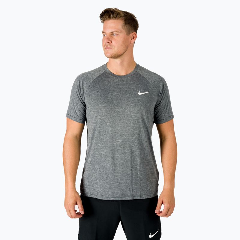 Футболка тренувальна чоловіча Nike Heather чорна NESSB658-001