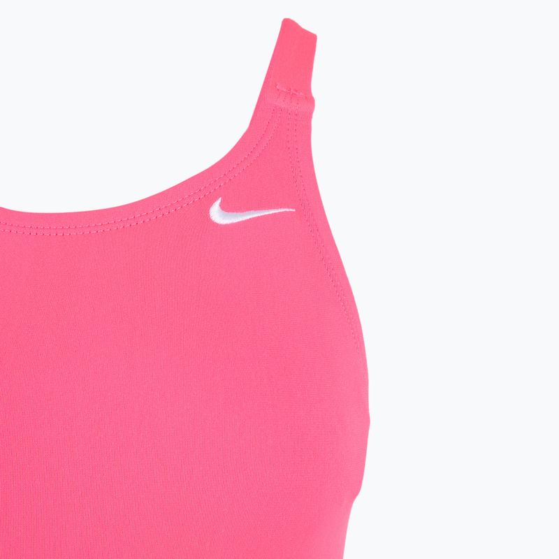 Купальник суцільний жіночий Nike Hydrastrong Solid Fastback hyper pink 3