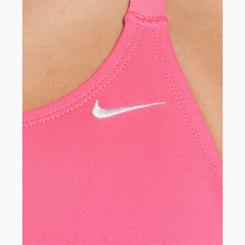 Купальник суцільний жіночий Nike Hydrastrong Solid Fastback hyper pink 4