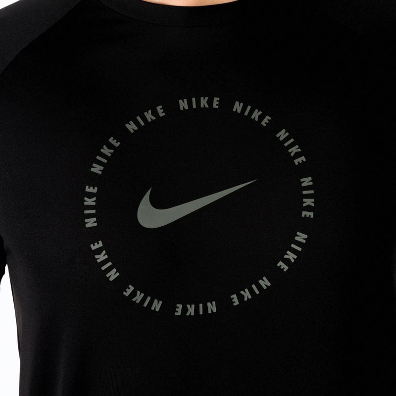 Футболка тренувальна чоловіча Nike Ring Logo чорна NESSC666-001 5