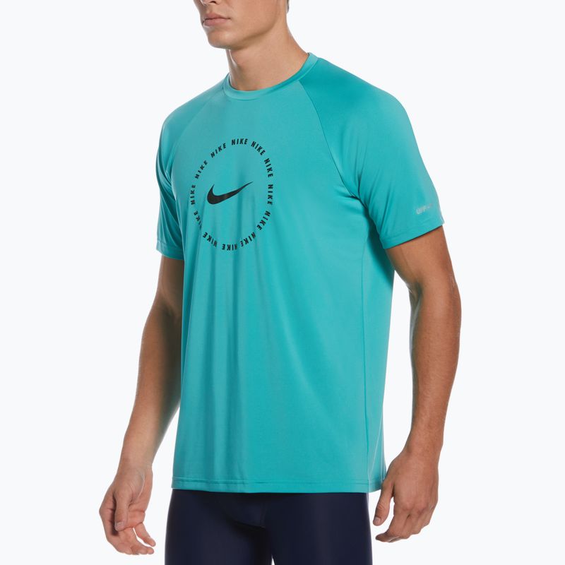 Футболка тренувальна чоловіча Nike Ring Logo бірюзова NESSC666-339 8