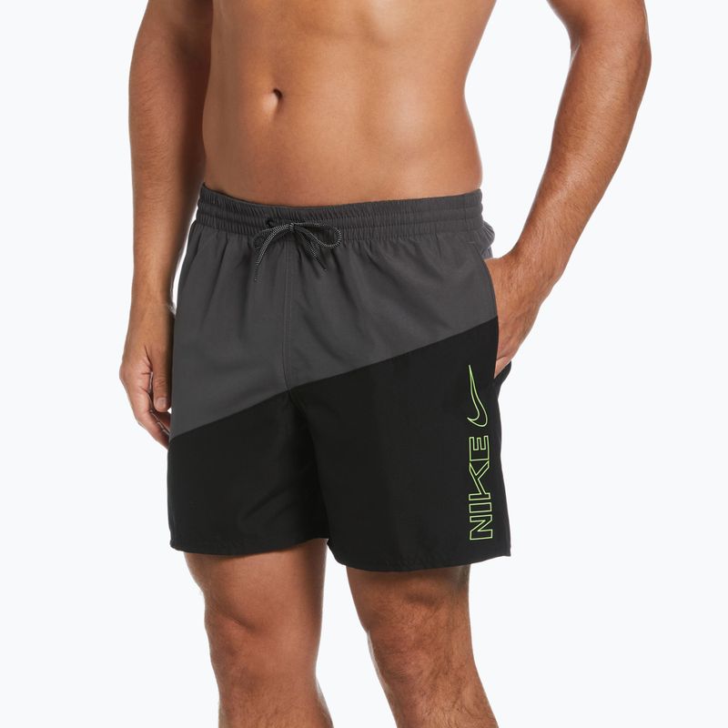 Шорти для плавання чоловічі Nike Block Swoosh 5" Volley чорні NESSC492-001 3