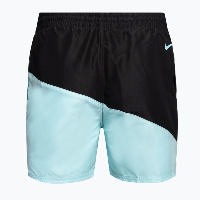 Шорти для плавання чоловічі Nike Block Swoosh 5" Volley блакитні NESSC492-437 2