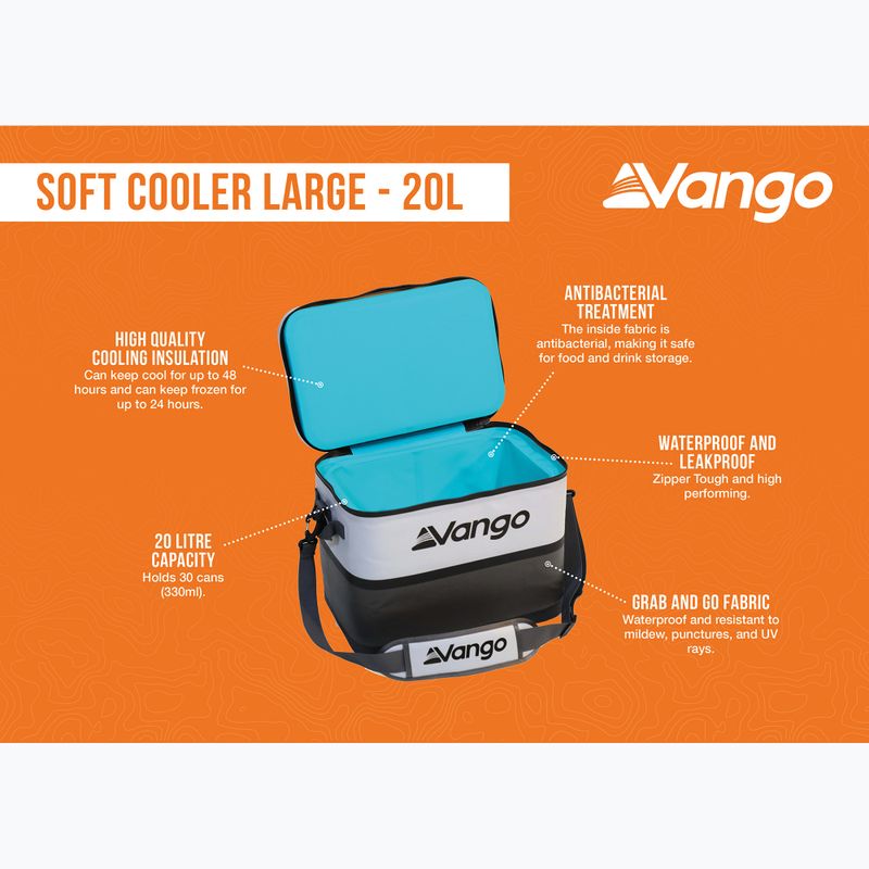 Сумка термічна Vango Soft Cooler Large 20 л cool grey 7