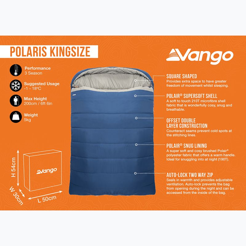 Спальний мішок Vango Polaris Kingsize neptune 10