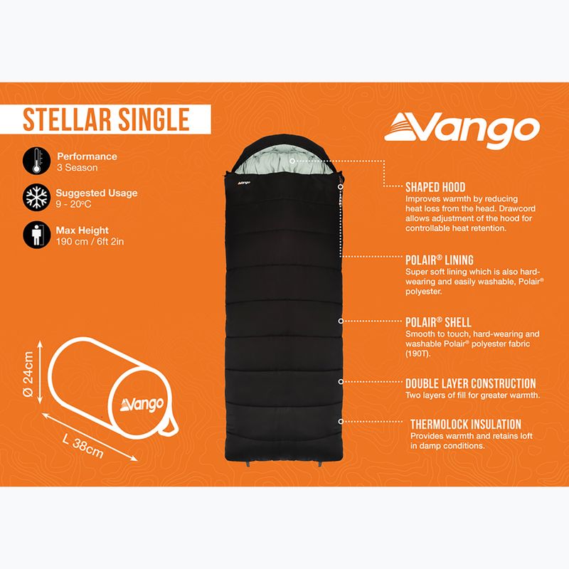 Спальний мішок Vango Stellar Single black 10