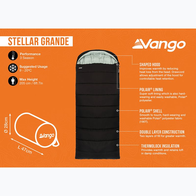 Спальний мішок Vango Stellar Grande black 9
