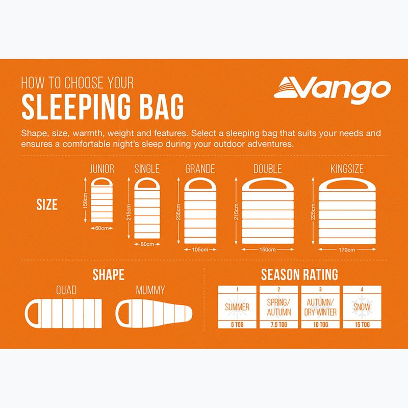 Спальний мішок дитячий Vango Stellar Junior atlantic blue 11