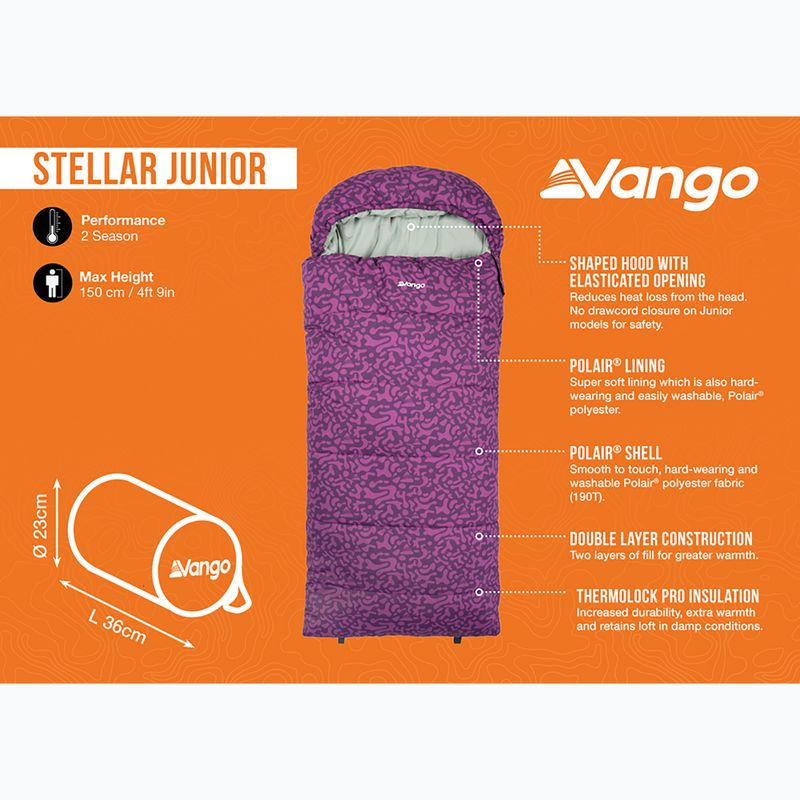 Спальний мішок дитячий Vango Stellar Junior byzantium 10