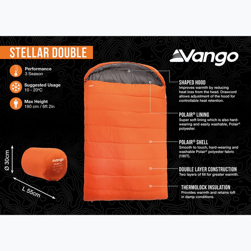 Спальний мішок Vango Stellar Double harissa 9