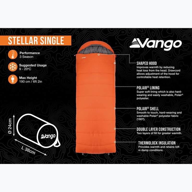 Спальний мішок Vango Stellar Single harissa 9