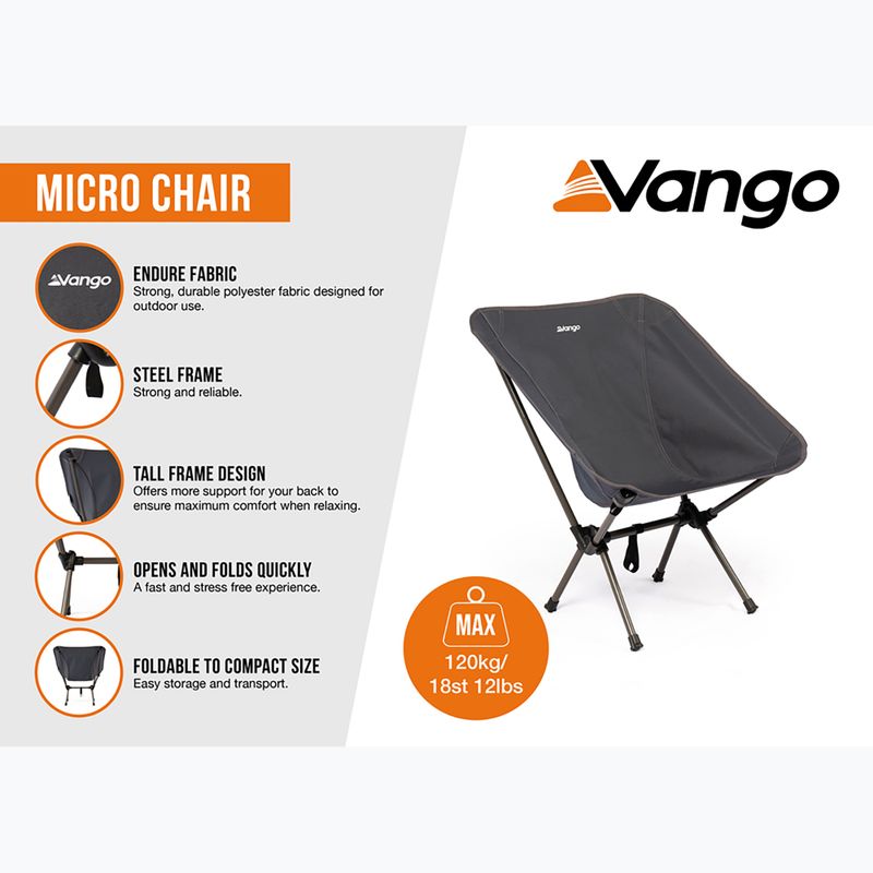 Крісло туристичне Vango Micro india ink 7
