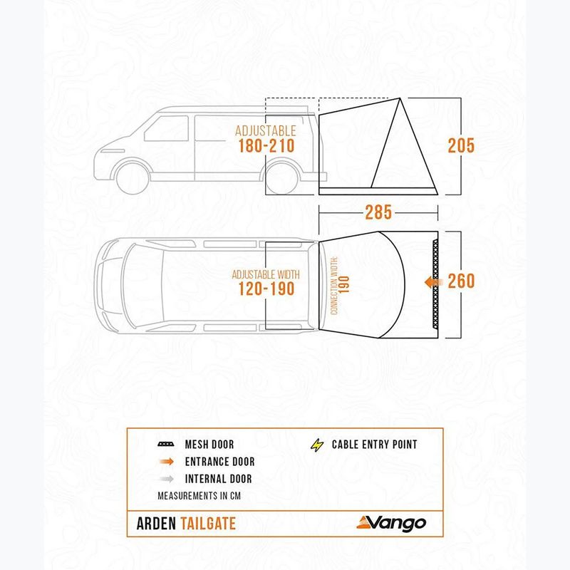 Передпокій для автомобіля Vango Arden Tailgate smoke 2