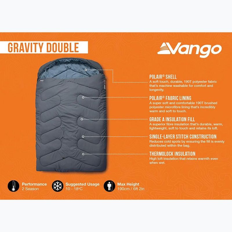 Спальний мішок Vango Gravity Double deep blue 6