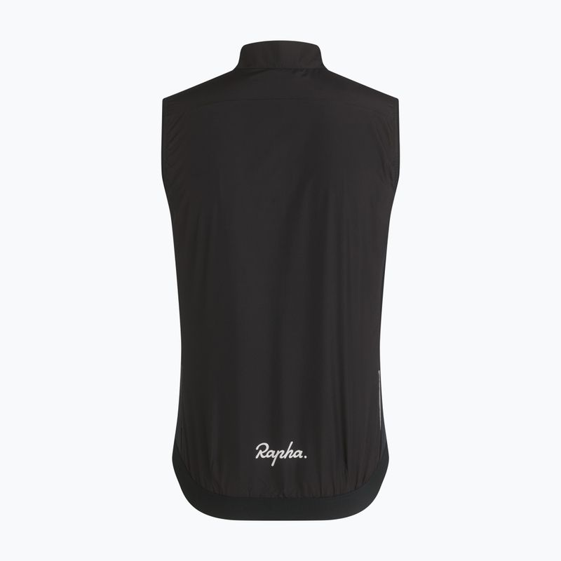 Жилет велосипедний чоловічий Rapha Core Gilet black/white 6