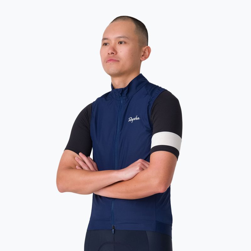 Жилет велосипедний чоловічий Rapha Core Gilet Navy/White 2
