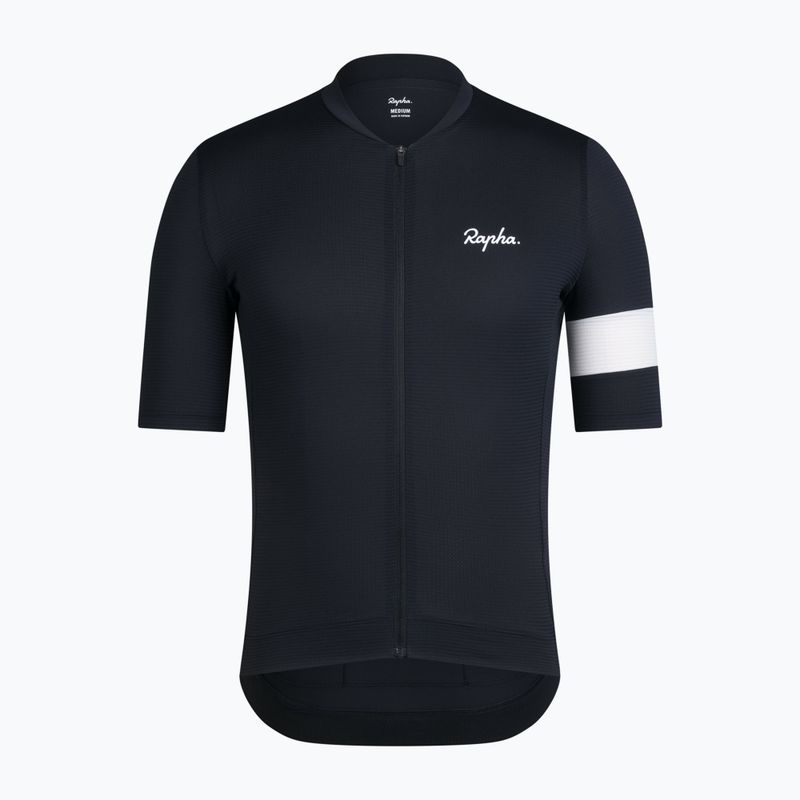 Футболка велосипедна чоловіча Rapha Core Lightweight Jersey black/white 5