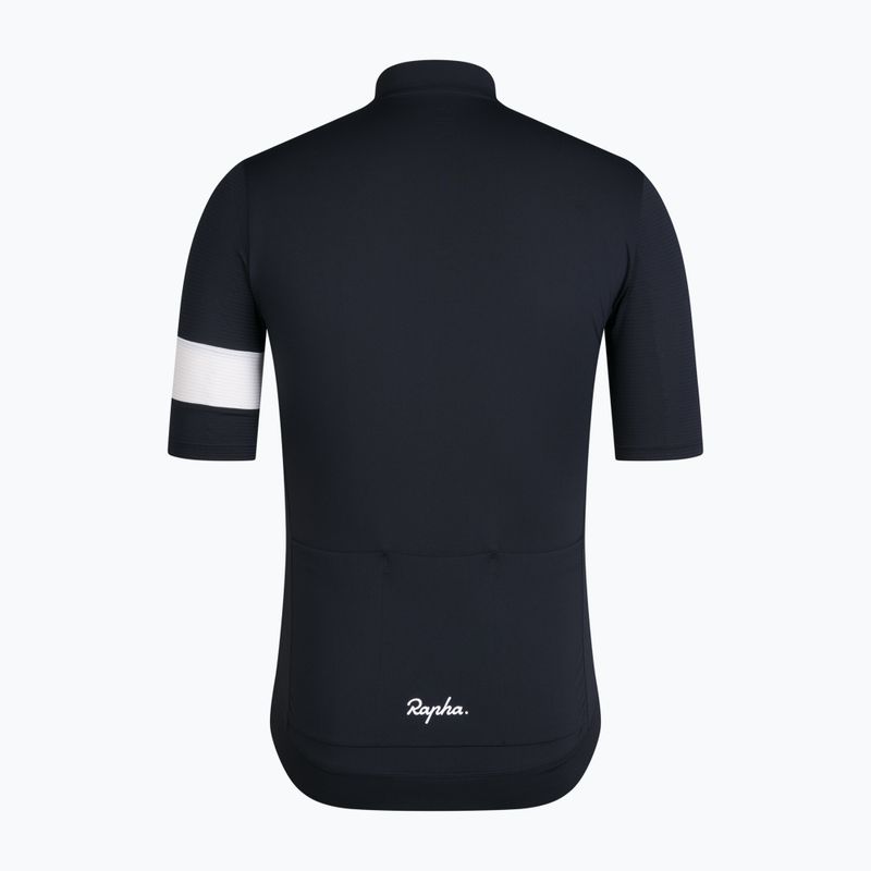 Футболка велосипедна чоловіча Rapha Core Lightweight Jersey black/white 6