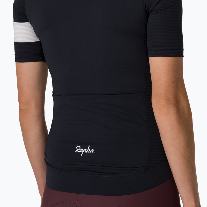 Футболка велосипедна жіноча Rapha Core Lightweight Jersey black/white 3