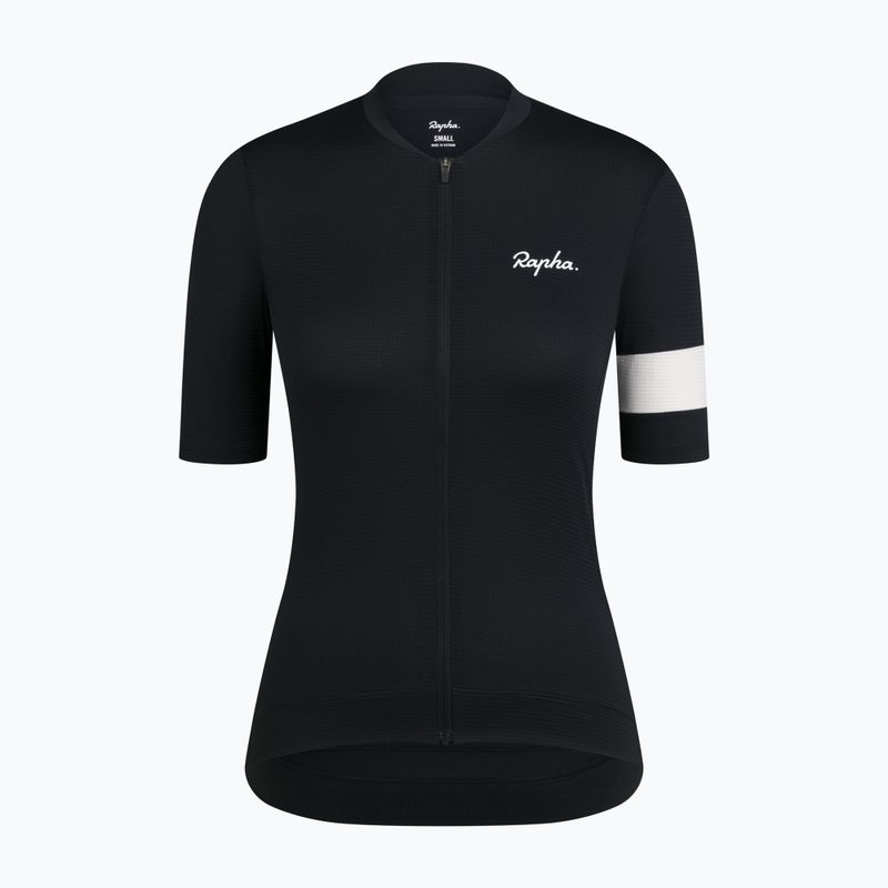 Футболка велосипедна жіноча Rapha Core Lightweight Jersey black/white 5