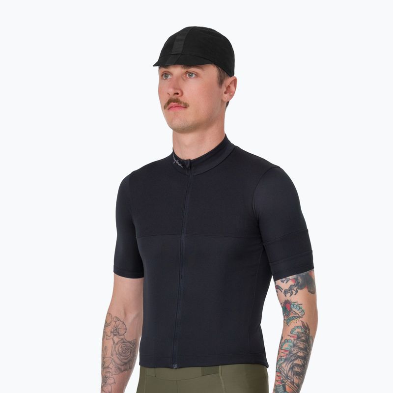 Футболка велосипедна чоловіча Rapha Brevet Element Jersey black/dark grey 2