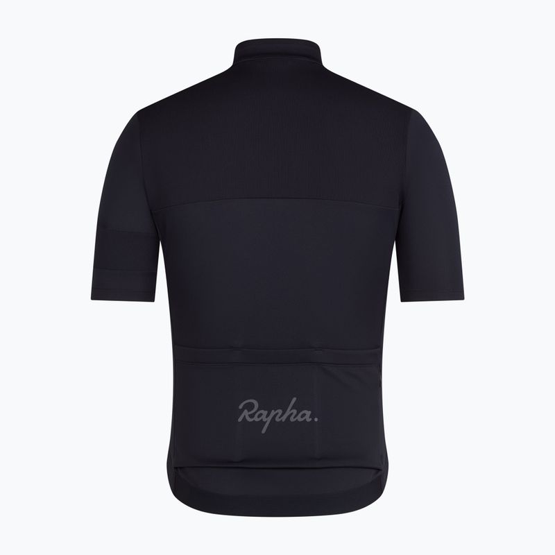 Футболка велосипедна чоловіча Rapha Brevet Element Jersey black/dark grey 6