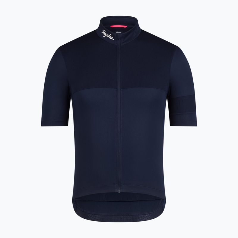 Футболка велосипедна чоловіча Rapha Brevet Element Jersey dark navy/white 5
