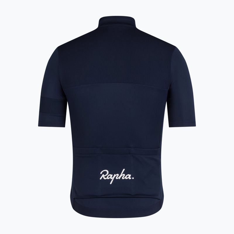 Футболка велосипедна чоловіча Rapha Brevet Element Jersey dark navy/white 6