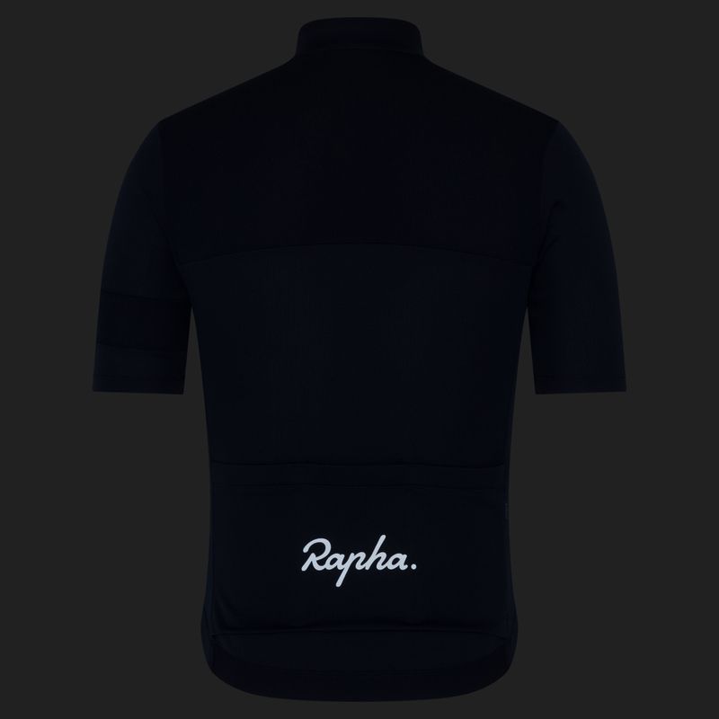 Футболка велосипедна чоловіча Rapha Brevet Element Jersey dark navy/white 8
