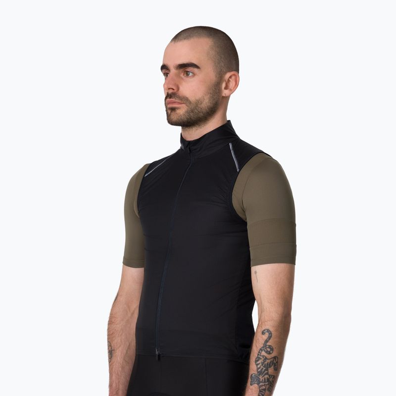Жилет велосипедний чоловічий Rapha Brevet Element Wind Gilet black/grey 2