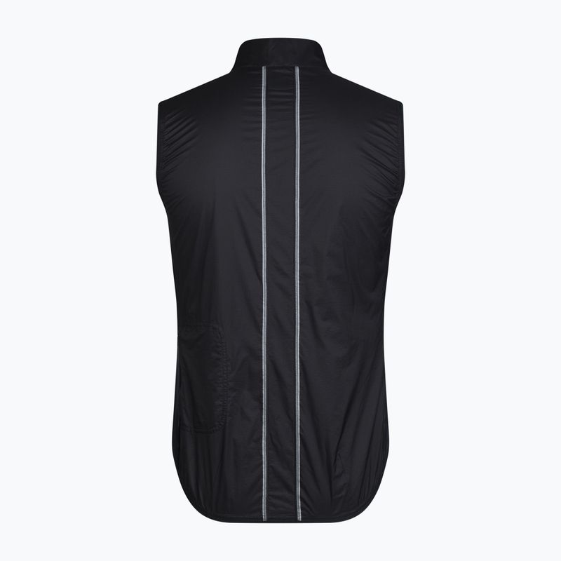 Жилет велосипедний чоловічий Rapha Brevet Element Wind Gilet black/grey 6
