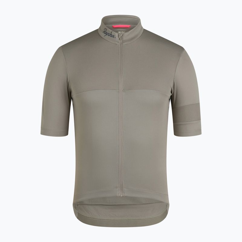 Футболка велосипедна чоловіча Rapha Brevet Element Jersey khaki/black 3