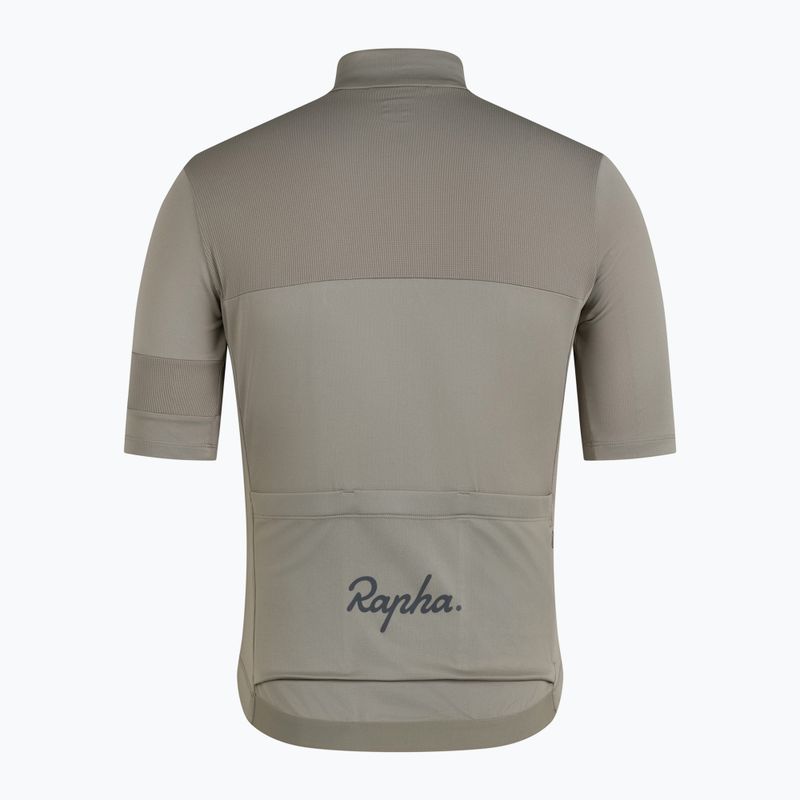 Футболка велосипедна чоловіча Rapha Brevet Element Jersey khaki/black 4