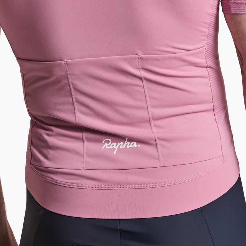 Футболка велосипедна чоловіча Rapha Core Lightweight Jersey dusty mauve/white 4