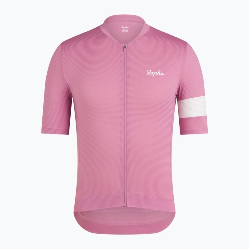 Футболка велосипедна чоловіча Rapha Core Lightweight Jersey dusty mauve/white 5