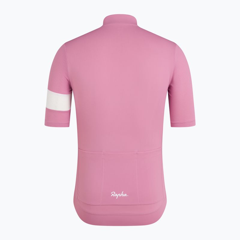 Футболка велосипедна чоловіча Rapha Core Lightweight Jersey dusty mauve/white 6