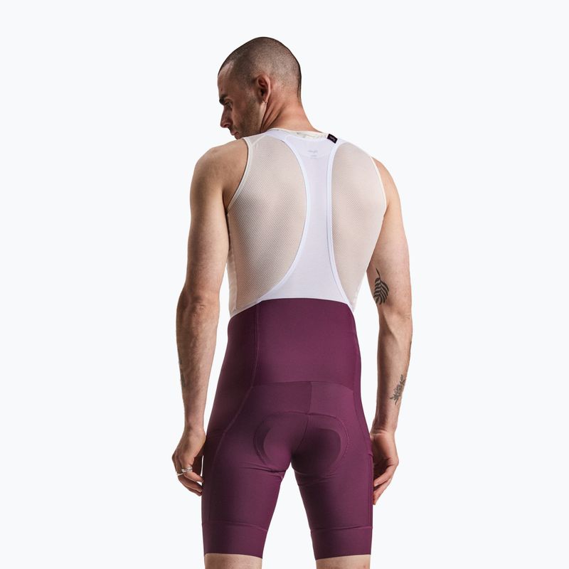 Шорти велосипедні чоловічі Rapha Brevet Element Cargo Bib Shorts plum/white 2