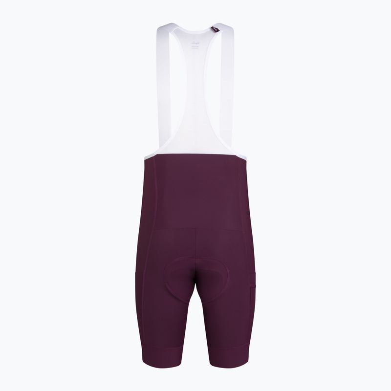 Шорти велосипедні чоловічі Rapha Brevet Element Cargo Bib Shorts plum/white 6