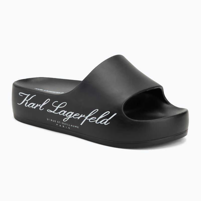 Шльопанці жіночі KARL LAGERFELD Kobo II Hotel Logo black eco eva