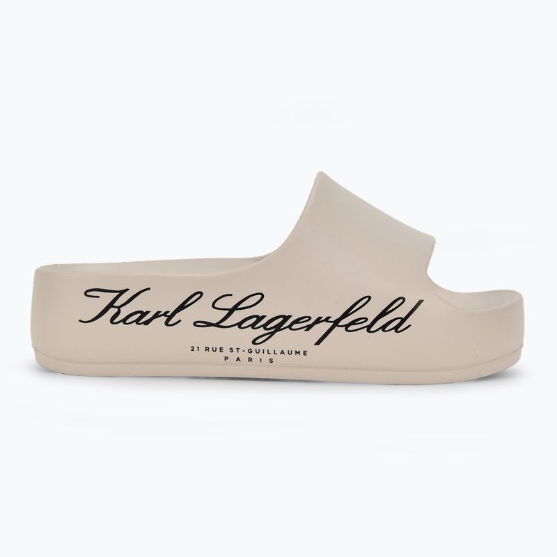 Шльопанці жіночі KARL LAGERFELD Kobo II Hotel Logo off white eco eva