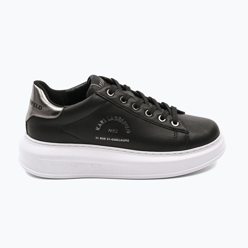 Кросівки жіночі KARL LAGERFELD Kapri Maison black leather w/silver