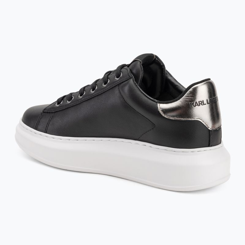 Кросівки жіночі KARL LAGERFELD Kapri Maison black leather w/silver 3