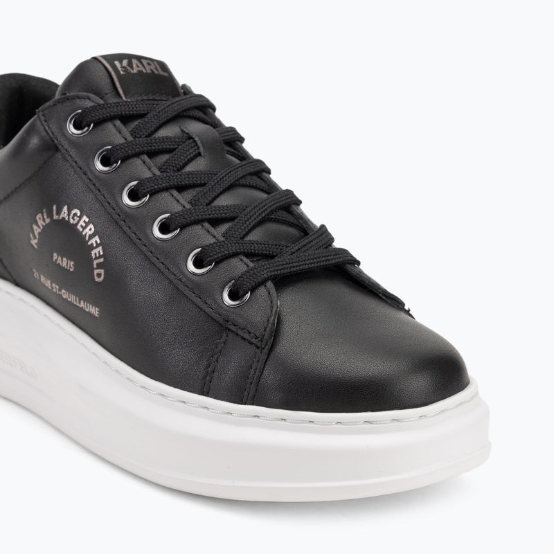 Кросівки жіночі KARL LAGERFELD Kapri Maison black leather w/silver 7