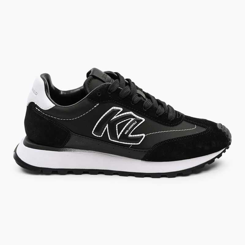 Кросівки жіночі KARL LAGERFELD Kairo Kl Sidetrim black leather/textille