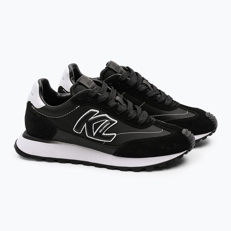 Кросівки жіночі KARL LAGERFELD Kairo Kl Sidetrim black leather/textille 2