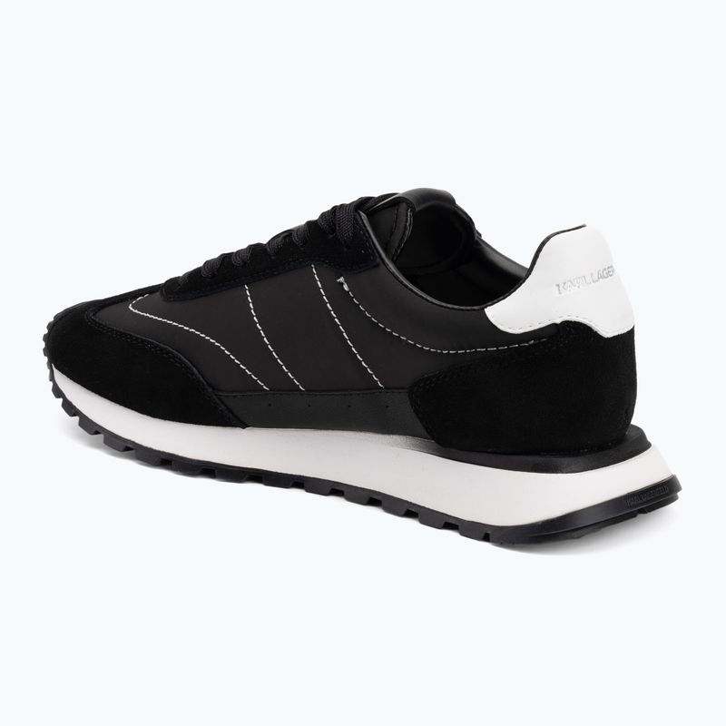 Кросівки жіночі KARL LAGERFELD Kairo Kl Sidetrim black leather/textille 3