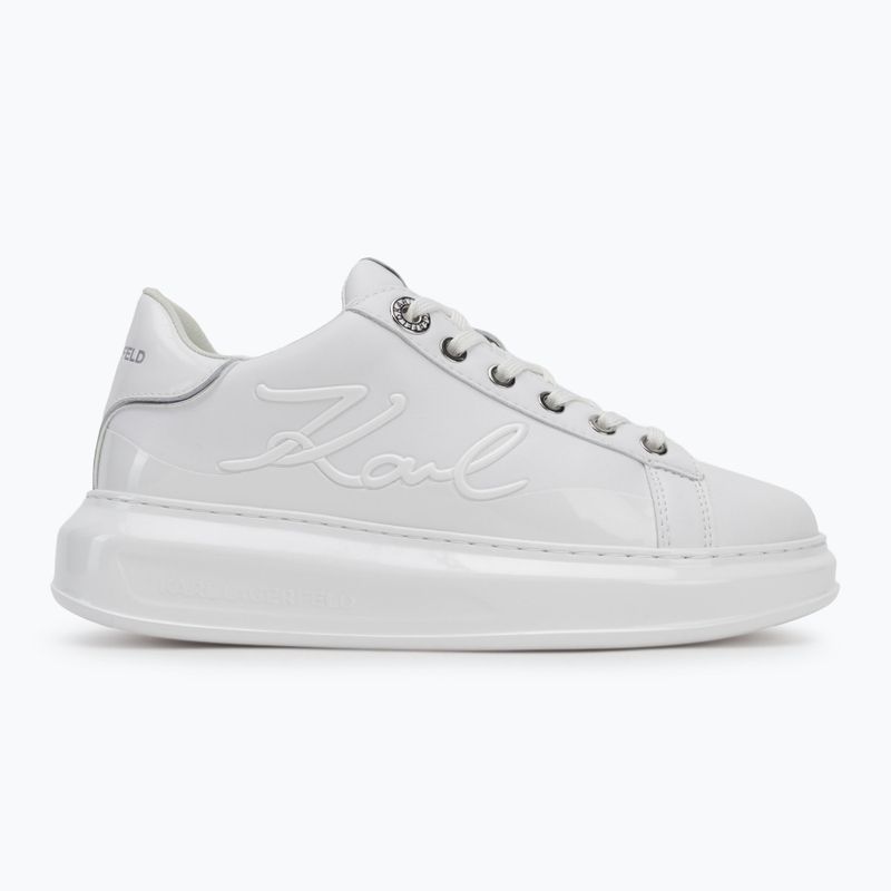 Кросівки жіночі KARL LAGERFELD Kapri Signia Shine white leather/mono 2