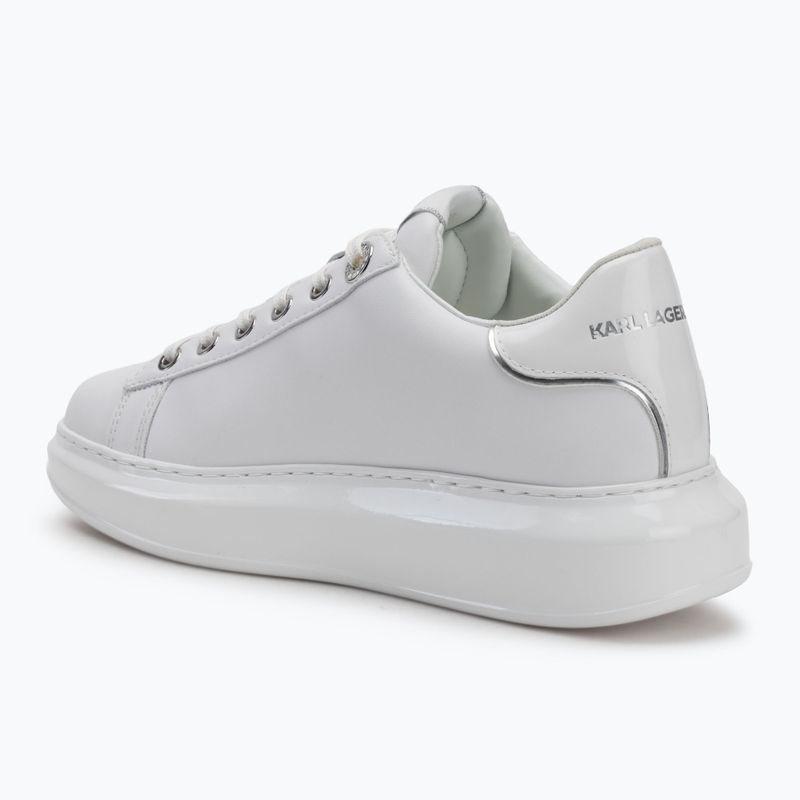 Кросівки жіночі KARL LAGERFELD Kapri Signia Shine white leather/mono 3